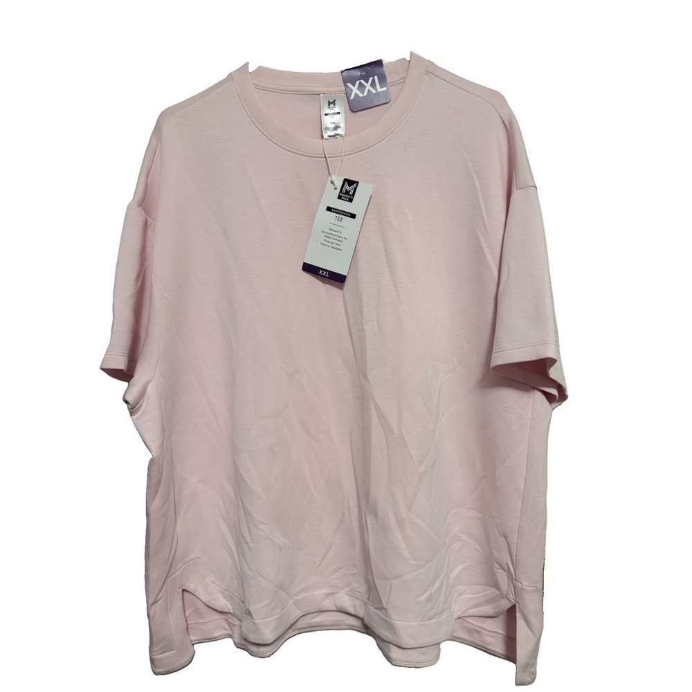 Women's NWT Members Mark Pink Sandwashed Tee XXL